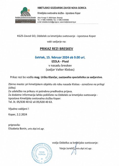 prikaz rezi breskev izola